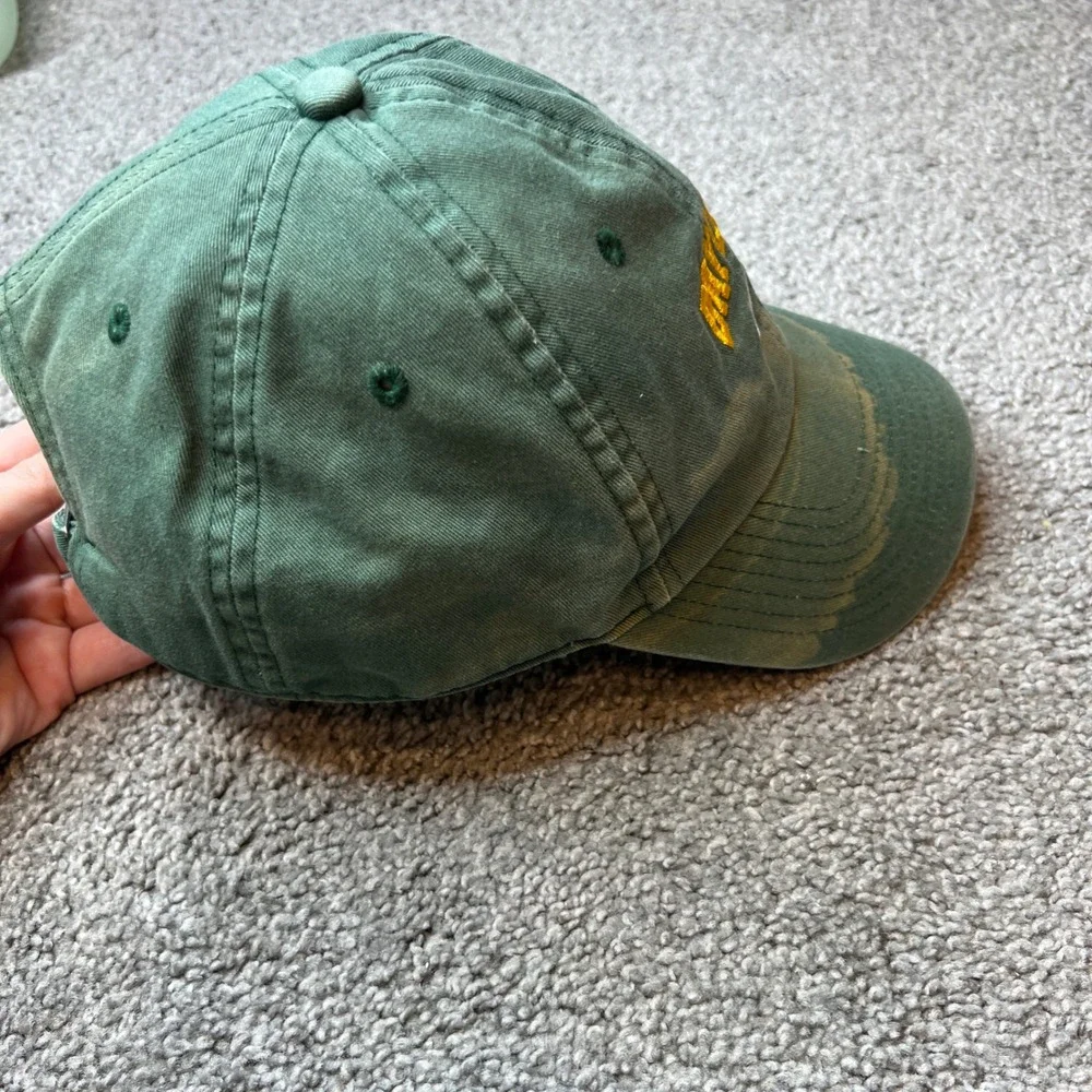 vtg Nike Baylor Bears Green‎ Baseball Cap Hat Men Adjustable Strap center y2k
